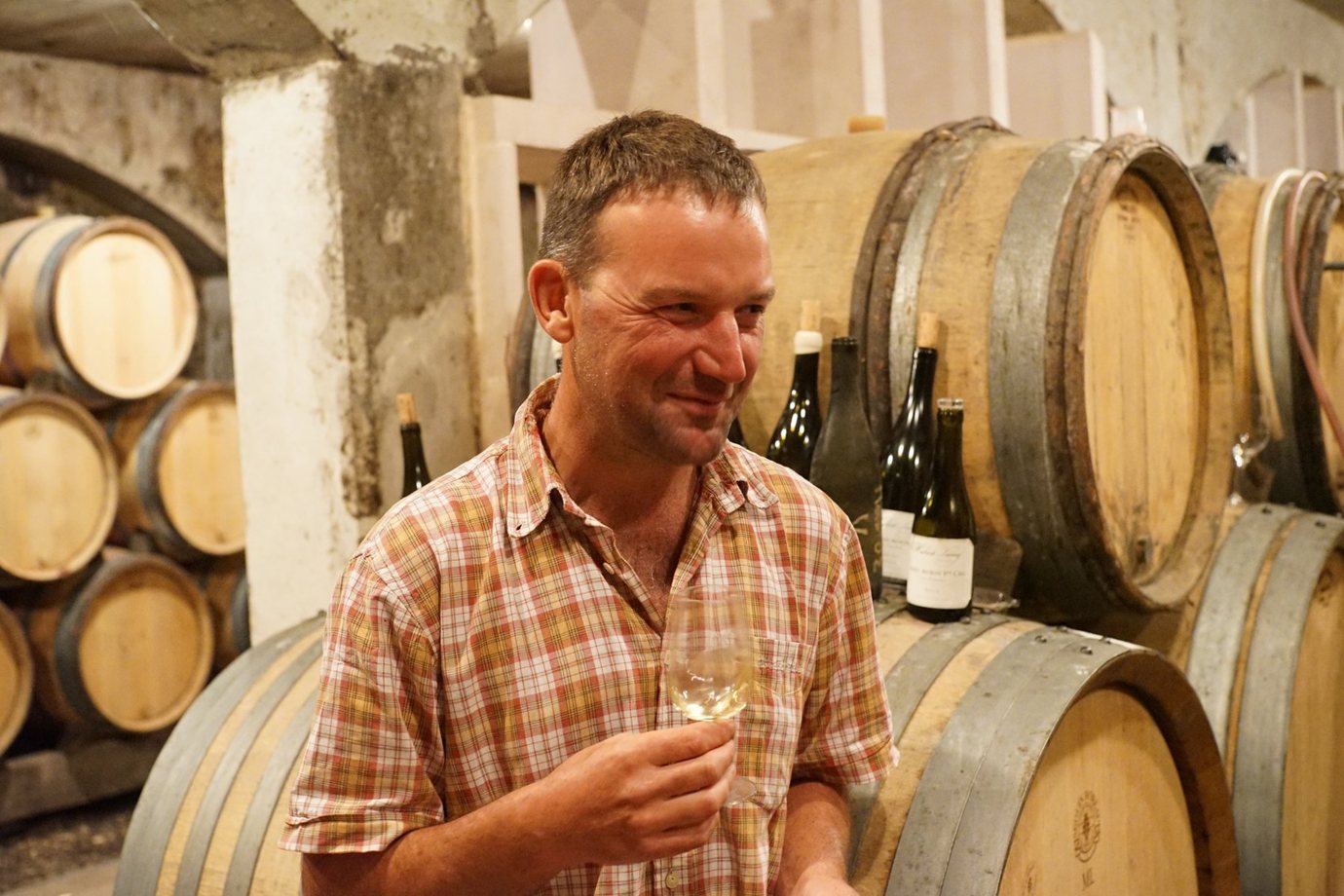 Domaine Hubert Lamy, in the cellar