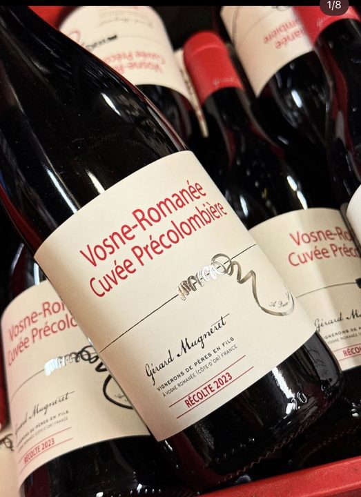 Gérard Mugneret Vosne-Romanée Cuvée Précolombière 2023 in a red case